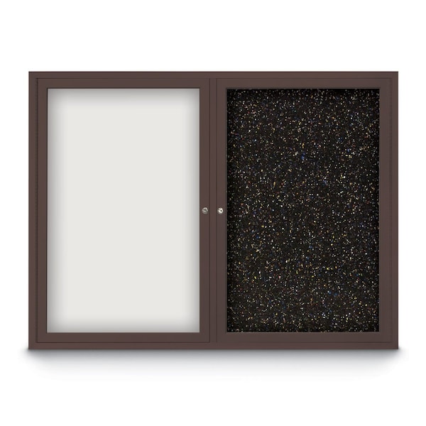 Corkboard, 24"x36", Synthetic Cork/Bronze